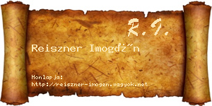 Reiszner Imogén névjegykártya